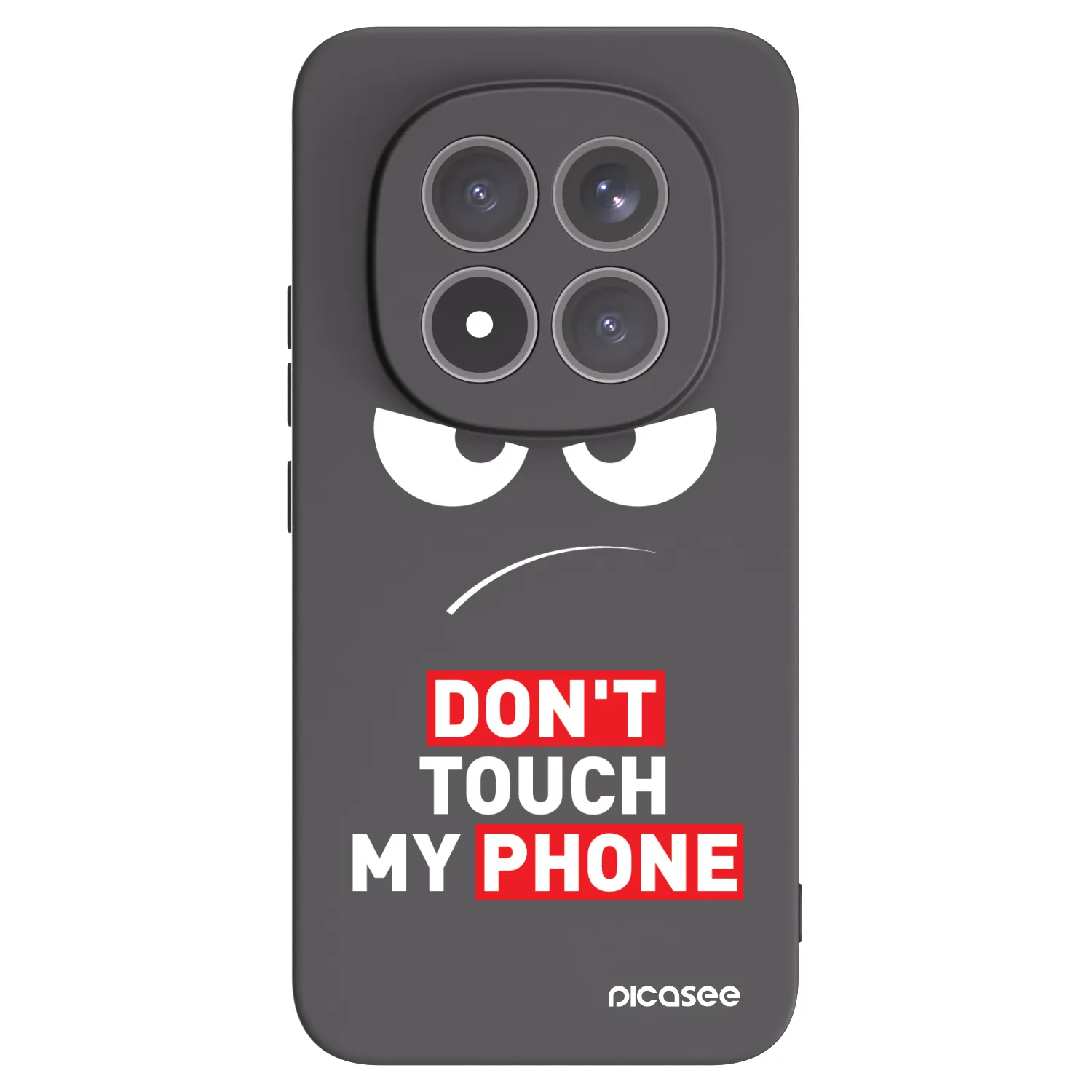 Picasee crna silikonska maskica za Xiaomi Redmi Note 15 Pro+ - Angry Eyes - Transparent