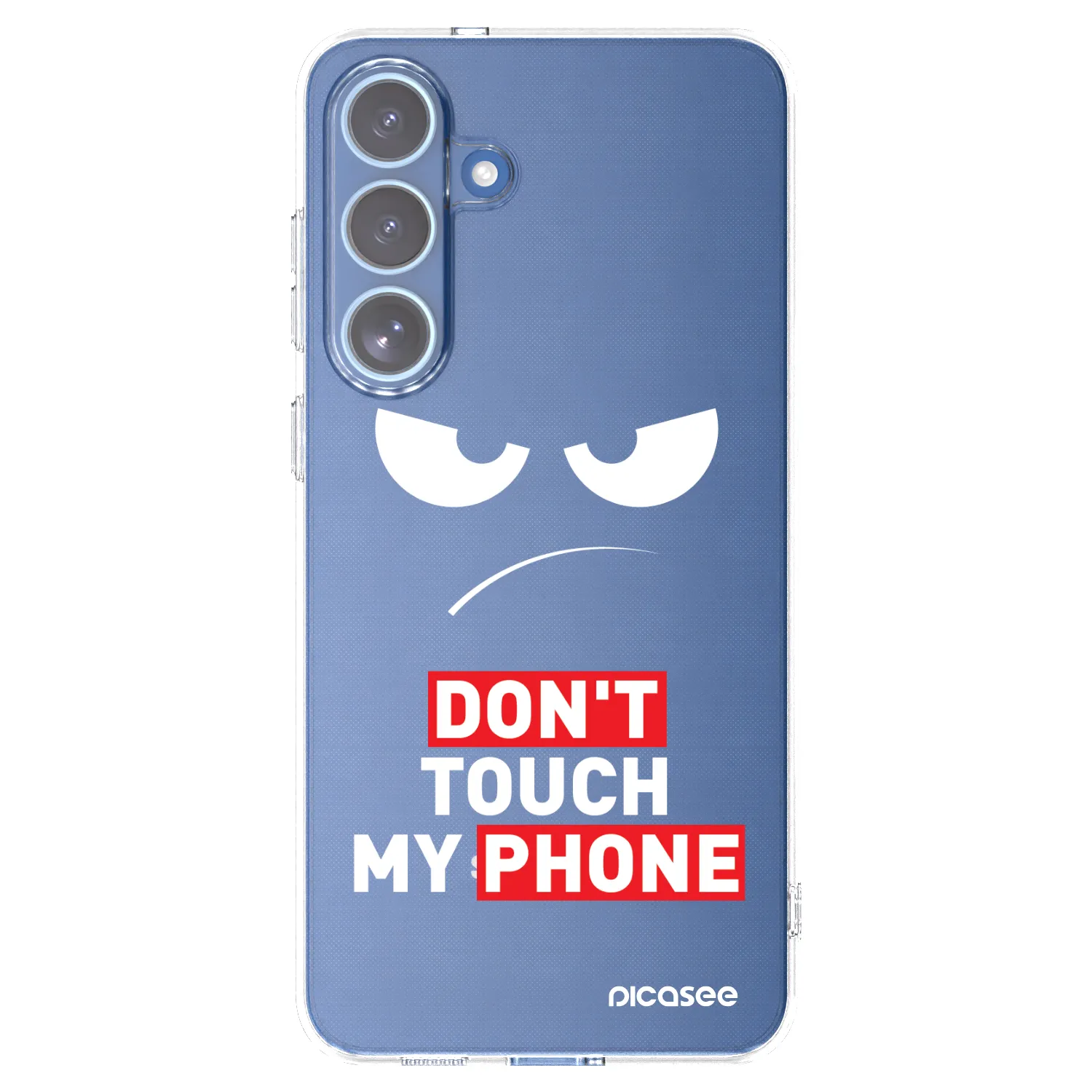 Picasee silikonska prozirna maskica za Samsung Galaxy S25 FE 5G - Angry Eyes - Transparent