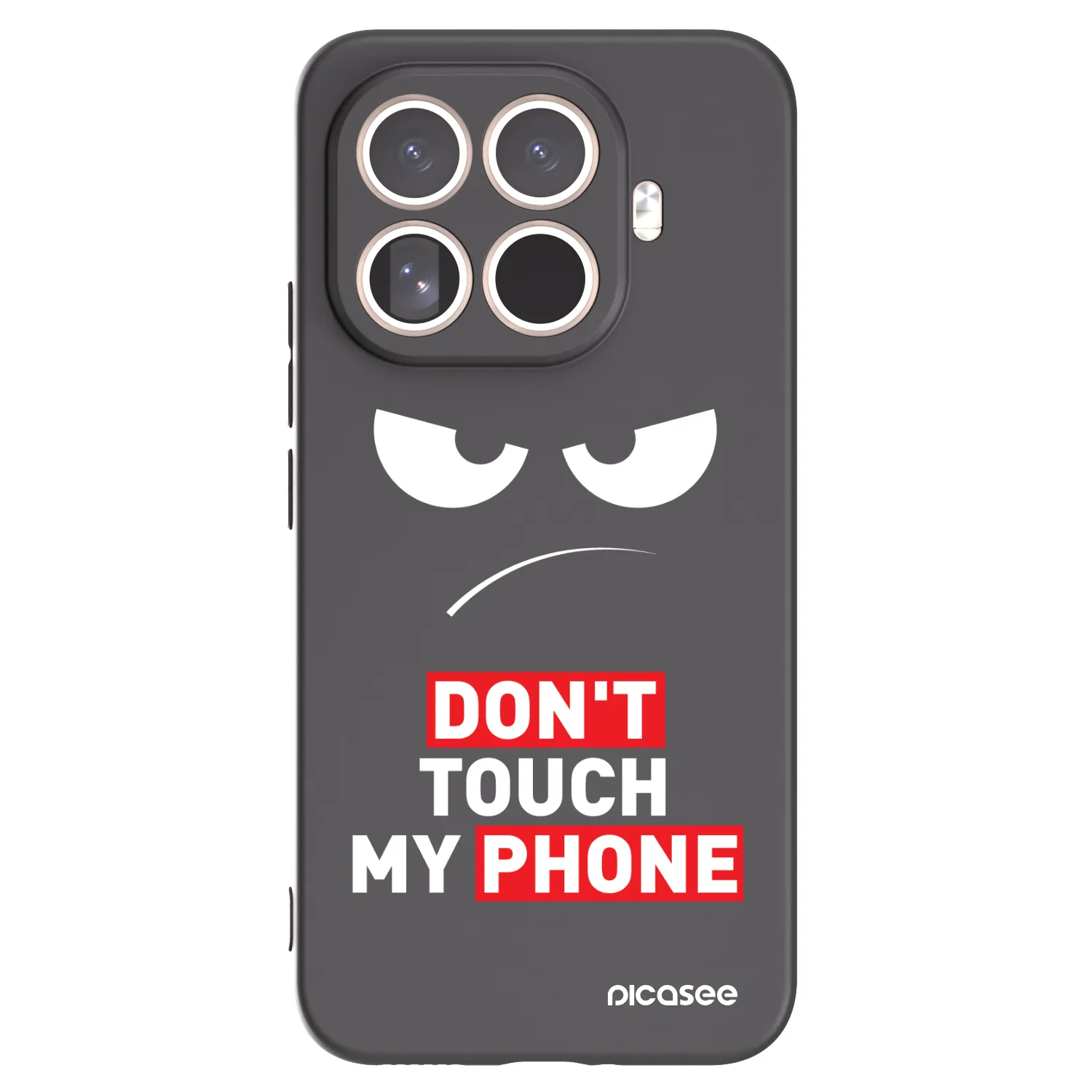 Picasee crna silikonska maskica za Xiaomi 15T Pro - Angry Eyes - Transparent
