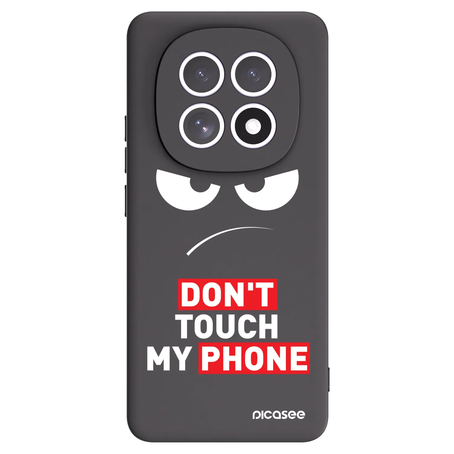 Picasee crna silikonska maskica za Xiaomi Redmi Note 15 - Angry Eyes - Transparent