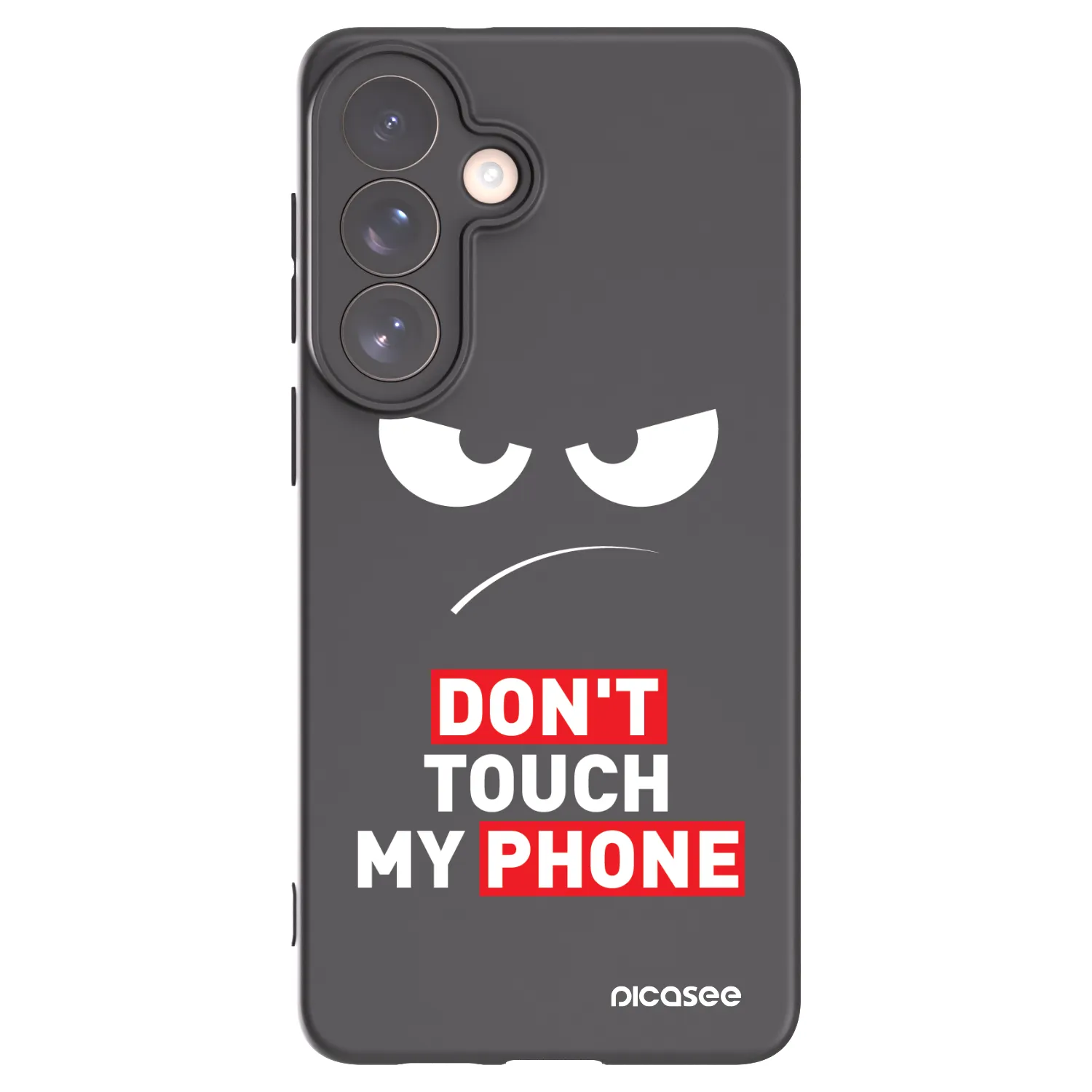 Picasee crna silikonska maskica za Samsung Galaxy S26+ - Angry Eyes - Transparent