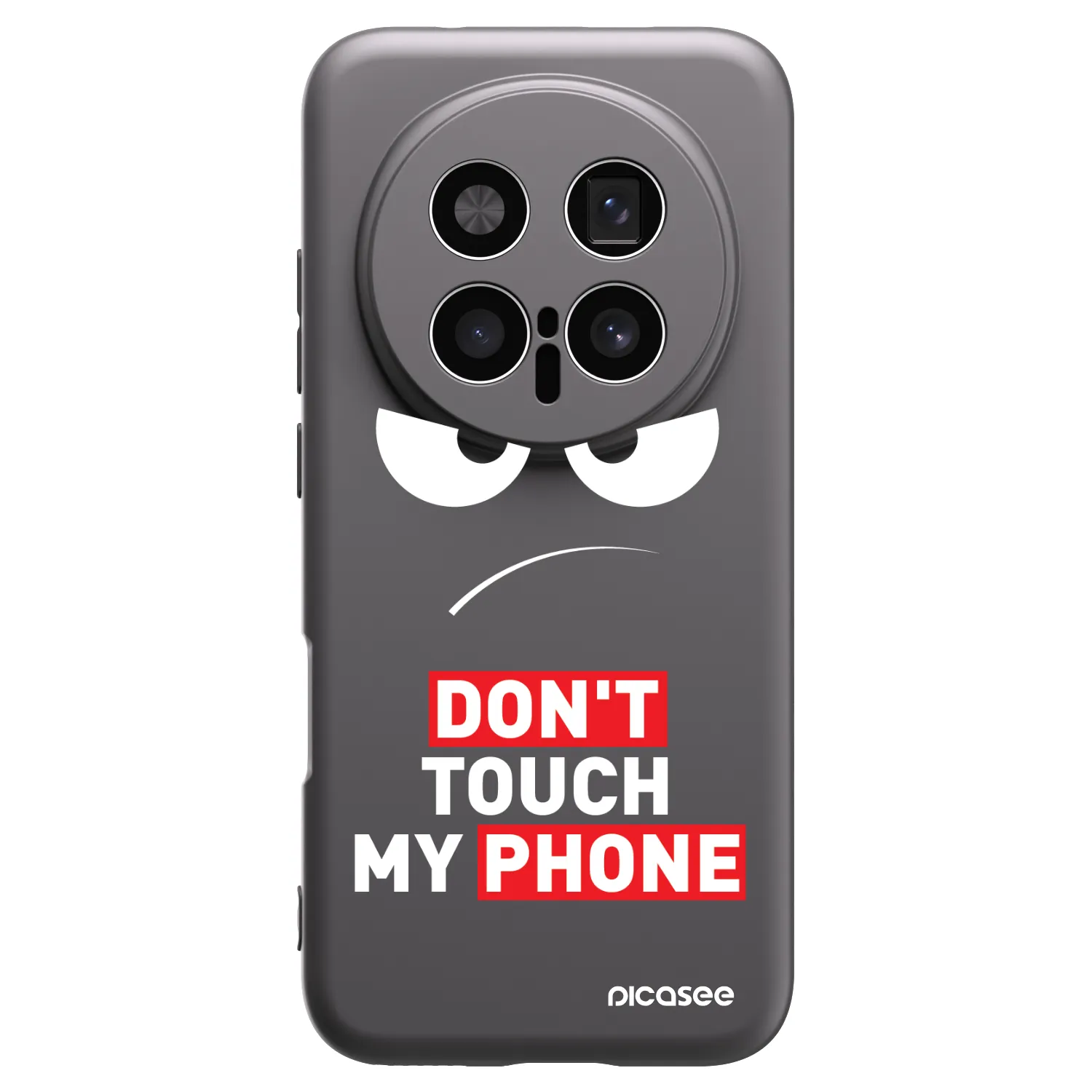 Picasee crna silikonska maskica za Honor Magic8 Pro 5G - Angry Eyes - Transparent