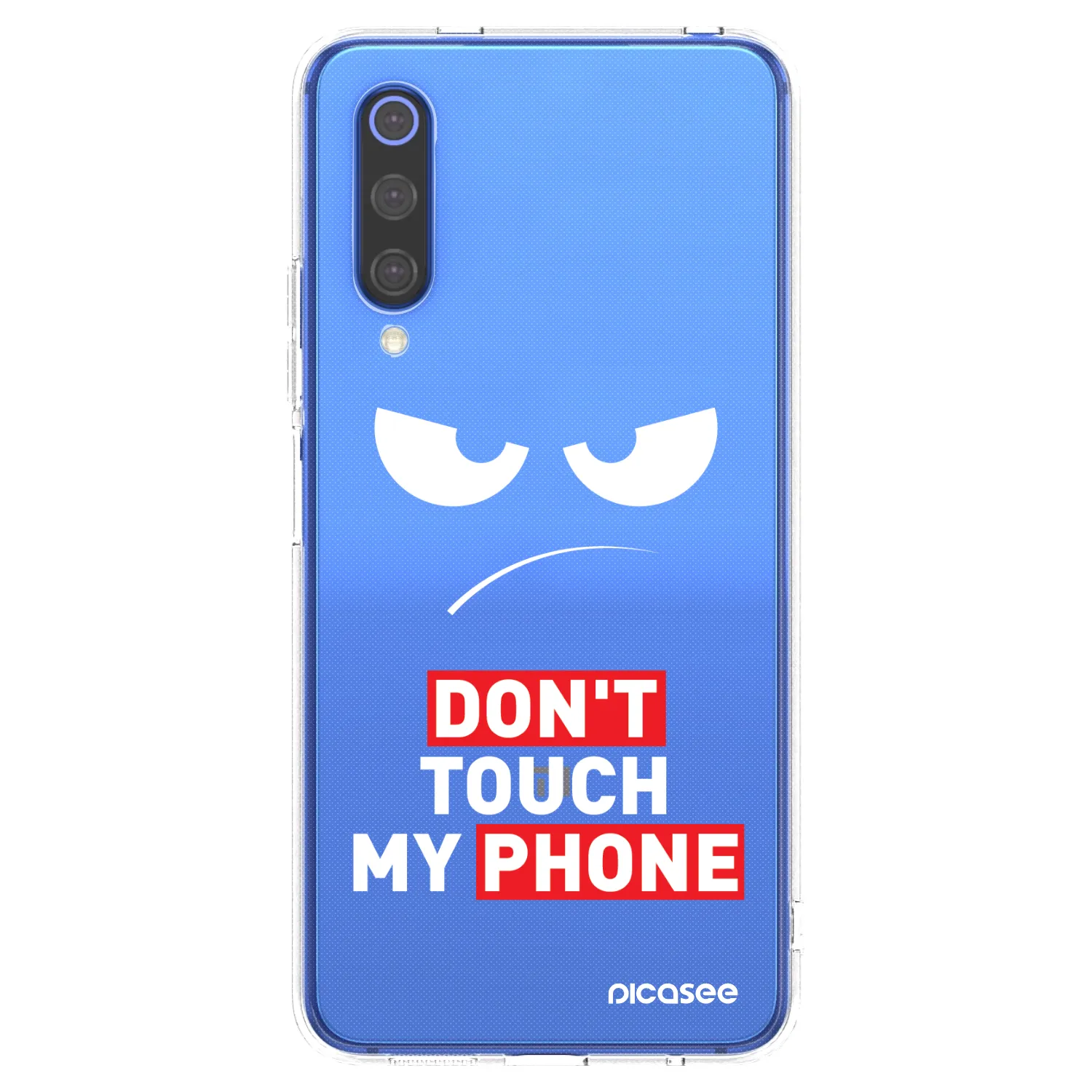Picasee silikonska prozirna maskica za Xiaomi Mi 9 SE - Angry Eyes - Transparent