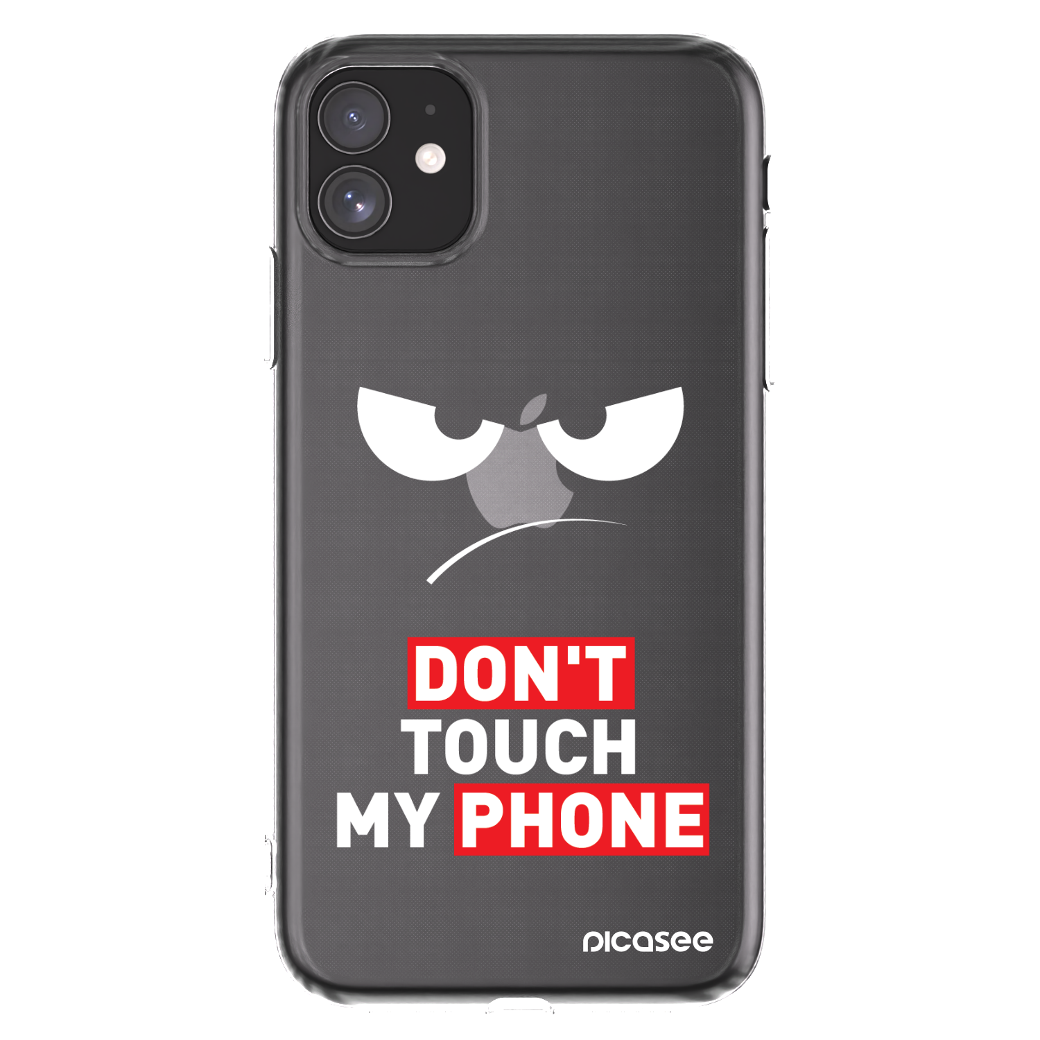 Picasee silikonska prozirna maskica za Apple iPhone 11 - Angry Eyes - Transparent