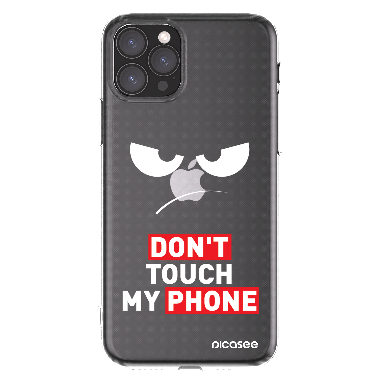 Picasee silikonska prozirna maskica za Apple iPhone 11 Pro - Angry Eyes - Transparent
