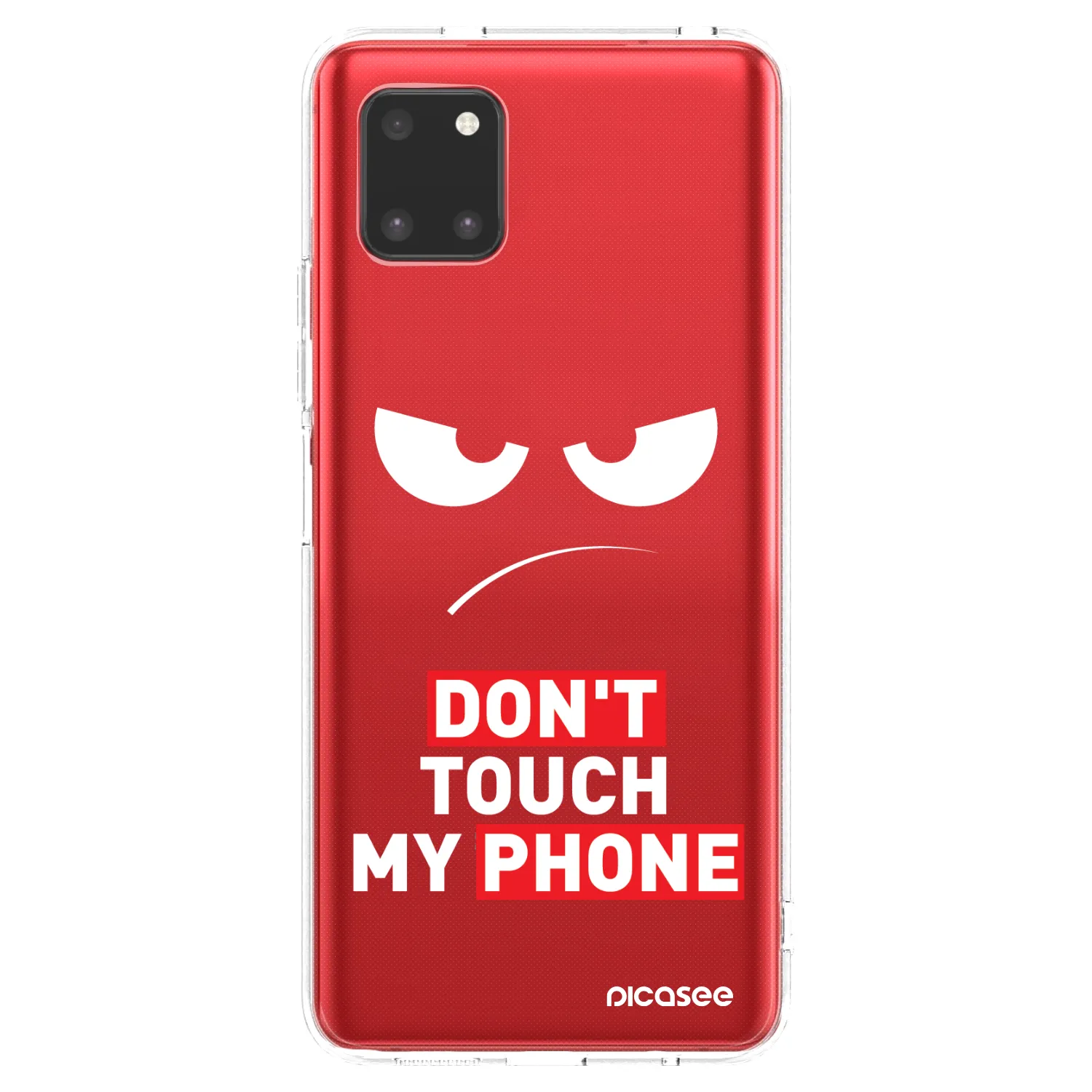 Picasee silikonska prozirna maskica za Samsung Galaxy Note 10 Lite N770F - Angry Eyes - Transparent