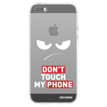 Picasee silikonska prozirna maskica za Apple iPhone 5/5S/SE - Angry Eyes - Transparent