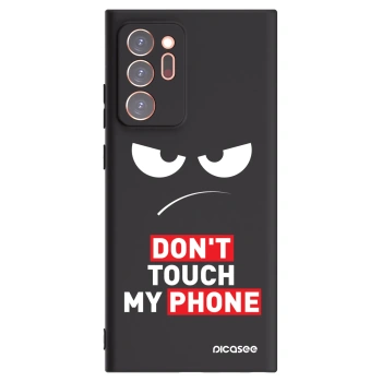 Picasee crna silikonska maskica za Samsung Galaxy Note 20 Ultra - Angry Eyes - Transparent
