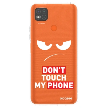 Picasee silikonska prozirna maskica za Xiaomi Redmi 9C - Angry Eyes - Transparent