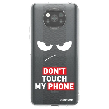 Picasee crna silikonska maskica za Xiaomi Poco X3 - Angry Eyes - Transparent