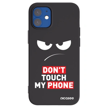 Picasee crna silikonska maskica za Apple iPhone 12 mini - Angry Eyes - Transparent