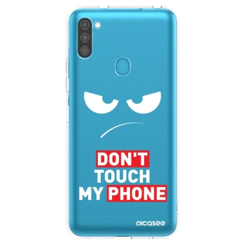 Picasee silikonska prozirna maskica za Samsung Galaxy M11 - Angry Eyes - Transparent