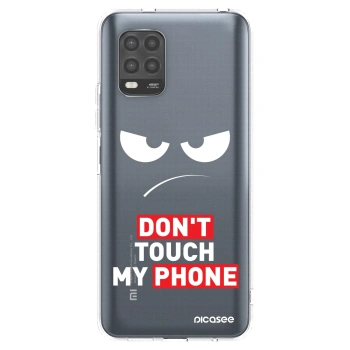 Picasee silikonska prozirna maskica za Xiaomi Mi 10 Lite - Angry Eyes - Transparent