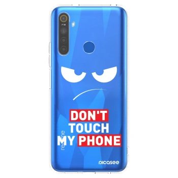 Picasee silikonska prozirna maskica za Realme 5 - Angry Eyes - Transparent