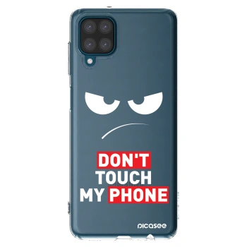 Picasee silikonska prozirna maskica za Samsung Galaxy A12 A125F - Angry Eyes - Transparent