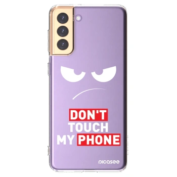 Picasee silikonska prozirna maskica za Samsung Galaxy S21+ 5G G996F - Angry Eyes - Transparent