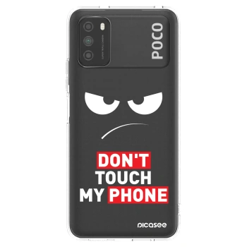 Picasee silikonska prozirna maskica za Xiaomi Poco M3 - Angry Eyes - Transparent