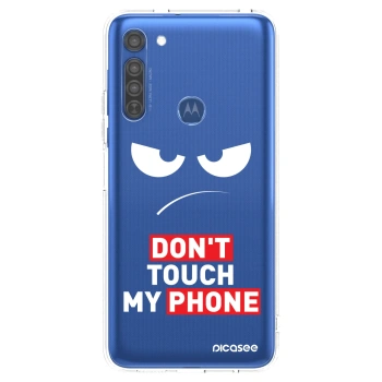 Maskica za Motorola Moto G8 - Angry Eyes - Transparent