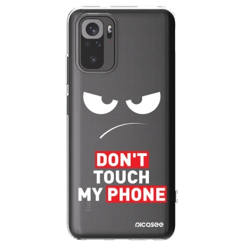 Picasee silikonska prozirna maskica za Xiaomi Redmi Note 10 - Angry Eyes - Transparent