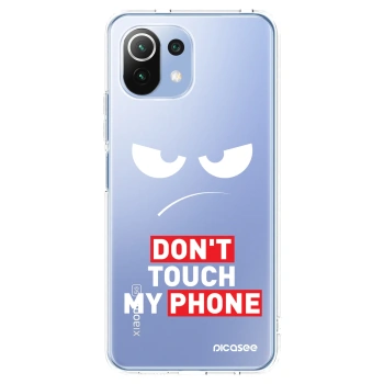 Picasee silikonska prozirna maskica za Xiaomi Mi 11 Lite - Angry Eyes - Transparent