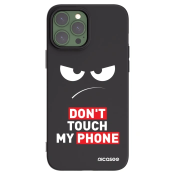 Picasee crna silikonska maskica za Apple iPhone 13 Pro Max - Angry Eyes - Transparent