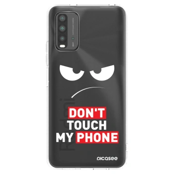 Picasee silikonska prozirna maskica za Xiaomi Redmi 9T - Angry Eyes - Transparent
