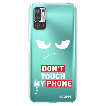 Picasee silikonska prozirna maskica za Xiaomi Redmi Note 10 5G - Angry Eyes - Transparent