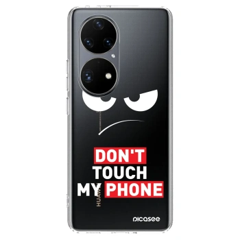 Maskica za Huawei P50 - Angry Eyes - Transparent