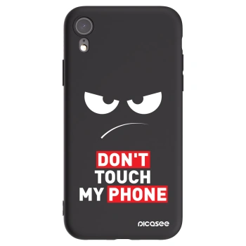 Picasee crna silikonska maskica za Apple iPhone XR - Angry Eyes - Transparent