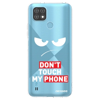 Picasee silikonska prozirna maskica za Realme C21 - Angry Eyes - Transparent