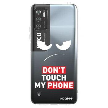 Picasee silikonska prozirna maskica za Xiaomi Poco M3 Pro 5G - Angry Eyes - Transparent