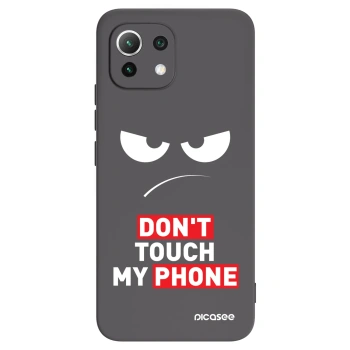Picasee crna silikonska maskica za Xiaomi 11 Lite 5G NE - Angry Eyes - Transparent