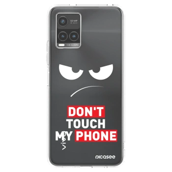 Picasee silikonska prozirna maskica za Vivo Y33s - Angry Eyes - Transparent