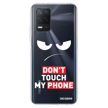 Picasee silikonska prozirna maskica za Realme 8 5G - Angry Eyes - Transparent