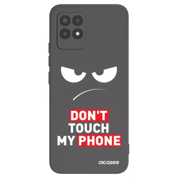 Picasee crna silikonska maskica za Realme 8i - Angry Eyes - Transparent