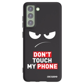 Picasee crna silikonska maskica za Samsung Galaxy S21 FE 5G - Angry Eyes - Transparent