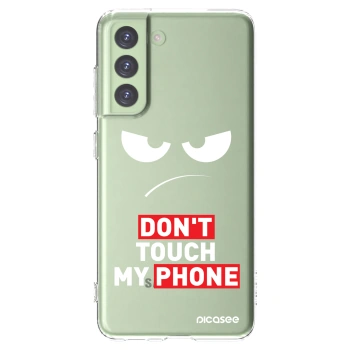 Picasee silikonska prozirna maskica za Samsung Galaxy S21 FE 5G - Angry Eyes - Transparent