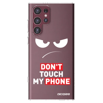 Picasee silikonska prozirna maskica za Samsung Galaxy S22 Ultra 5G - Angry Eyes - Transparent