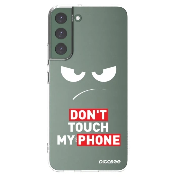 Picasee silikonska prozirna maskica za Samsung Galaxy S22+ 5G - Angry Eyes - Transparent