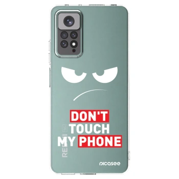 Picasee silikonska prozirna maskica za Xiaomi Redmi Note 11 - Angry Eyes - Transparent