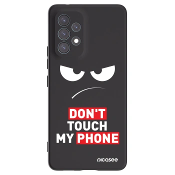 Picasee crna silikonska maskica za Samsung Galaxy A53 5G A536 - Angry Eyes - Transparent