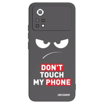 Picasee crna silikonska maskica za Xiaomi Poco X4 Pro 5G - Angry Eyes - Transparent