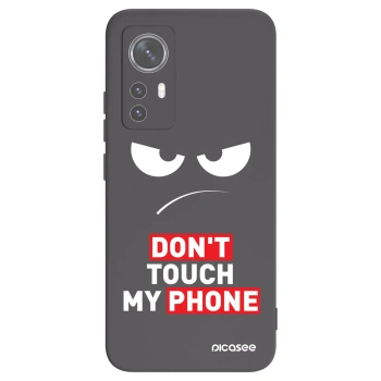 Picasee crna silikonska maskica za Xiaomi 12 - Angry Eyes - Transparent