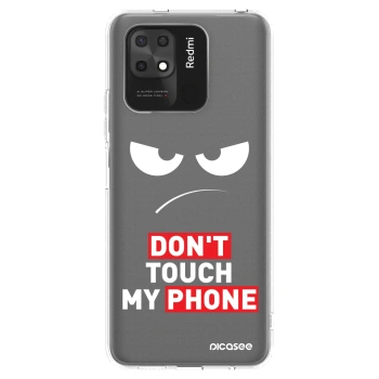 Picasee silikonska prozirna maskica za Xiaomi Redmi 10C - Angry Eyes - Transparent
