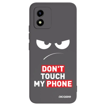 Picasee crna silikonska maskica za Vivo Y01 - Angry Eyes - Transparent
