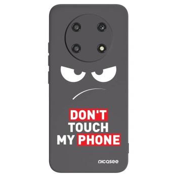 Picasee crna silikonska maskica za Honor Magic4 Lite 5G - Angry Eyes - Transparent