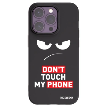 Picasee crna silikonska maskica za Apple iPhone 14 Pro - Angry Eyes - Transparent