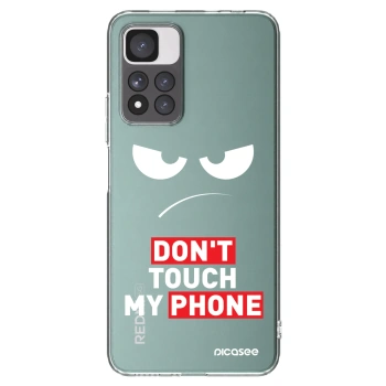 Picasee silikonska prozirna maskica za Xiaomi Redmi Note 11 Pro+ 5G - Angry Eyes - Transparent