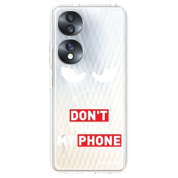 Picasee silikonska prozirna maskica za Honor 70 - Angry Eyes - Transparent
