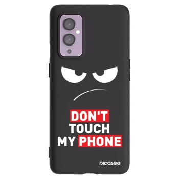 Picasee crna silikonska maskica za OnePlus 9 - Angry Eyes - Transparent
